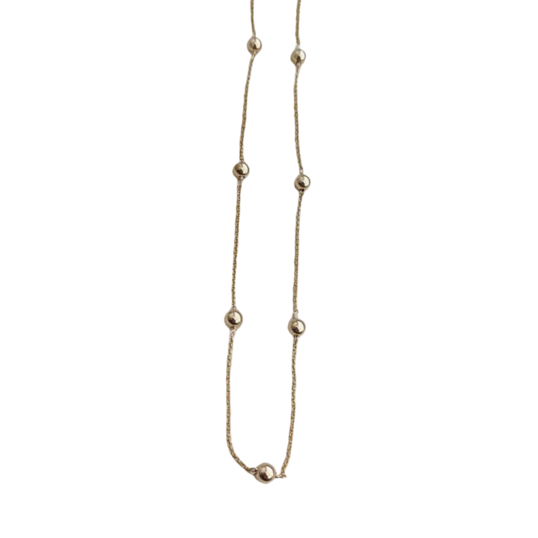 14k Gold Filled Ball Chain Necklace