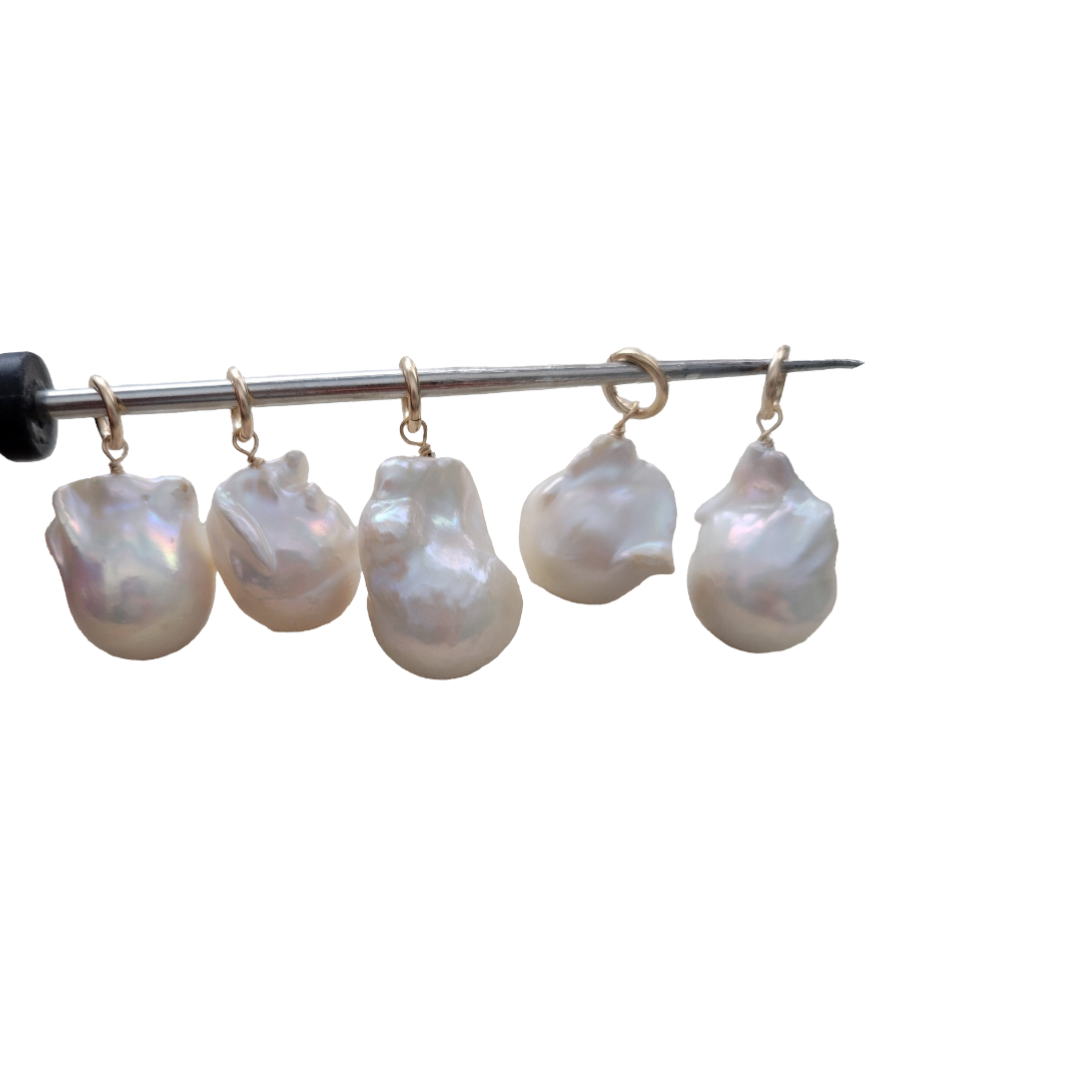 Baroque Fresh Water Pearl Charm // Large