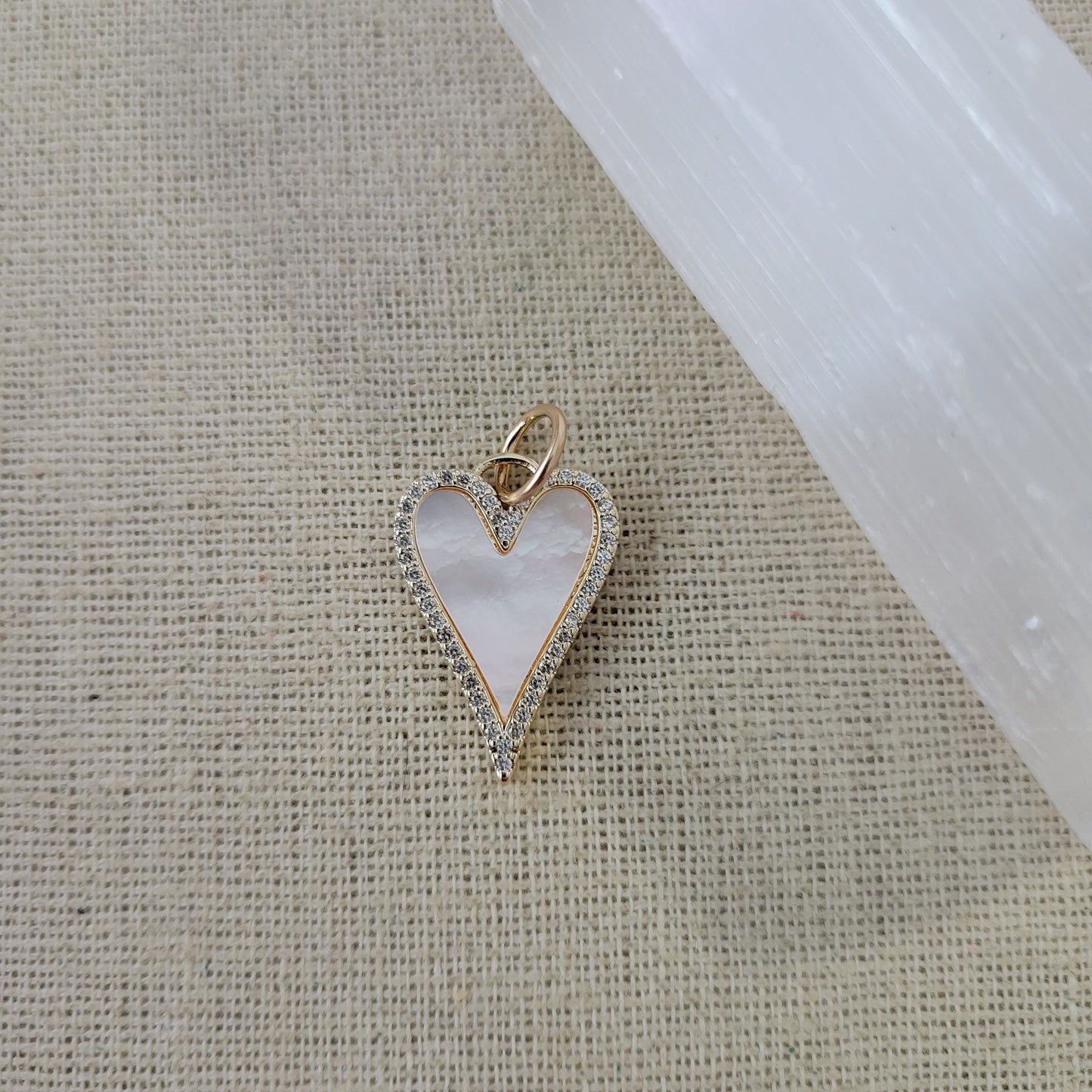 Heart CZ Charm