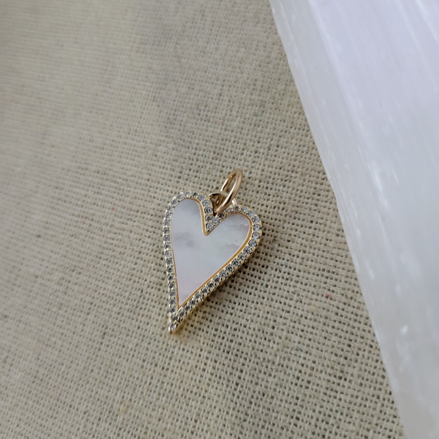 Heart CZ Charm