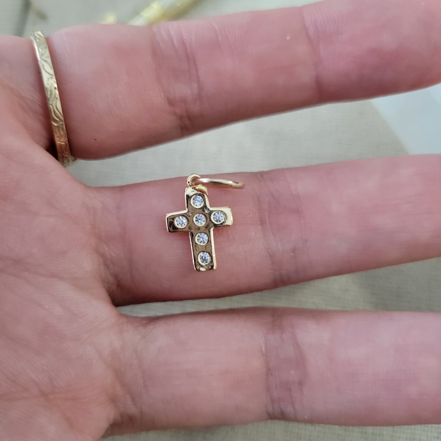 Mini Cross Charm