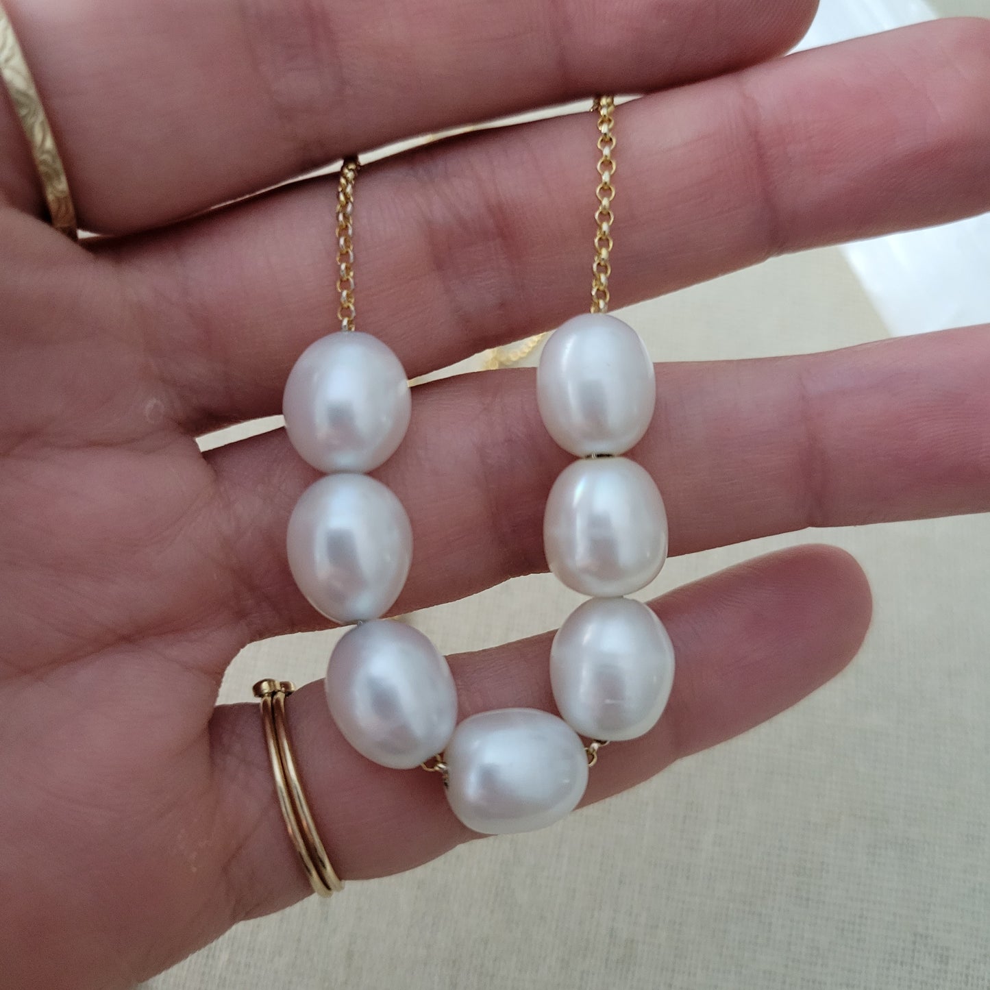 Rolo Fresh Water Pearl Necklace