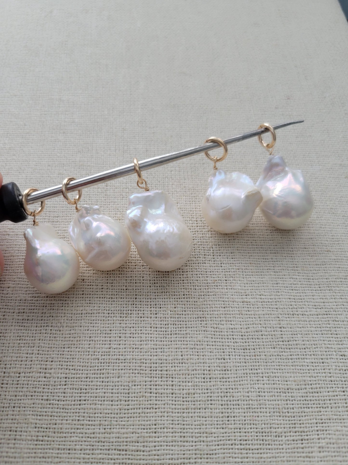 Baroque Fresh Water Pearl Charm // Large