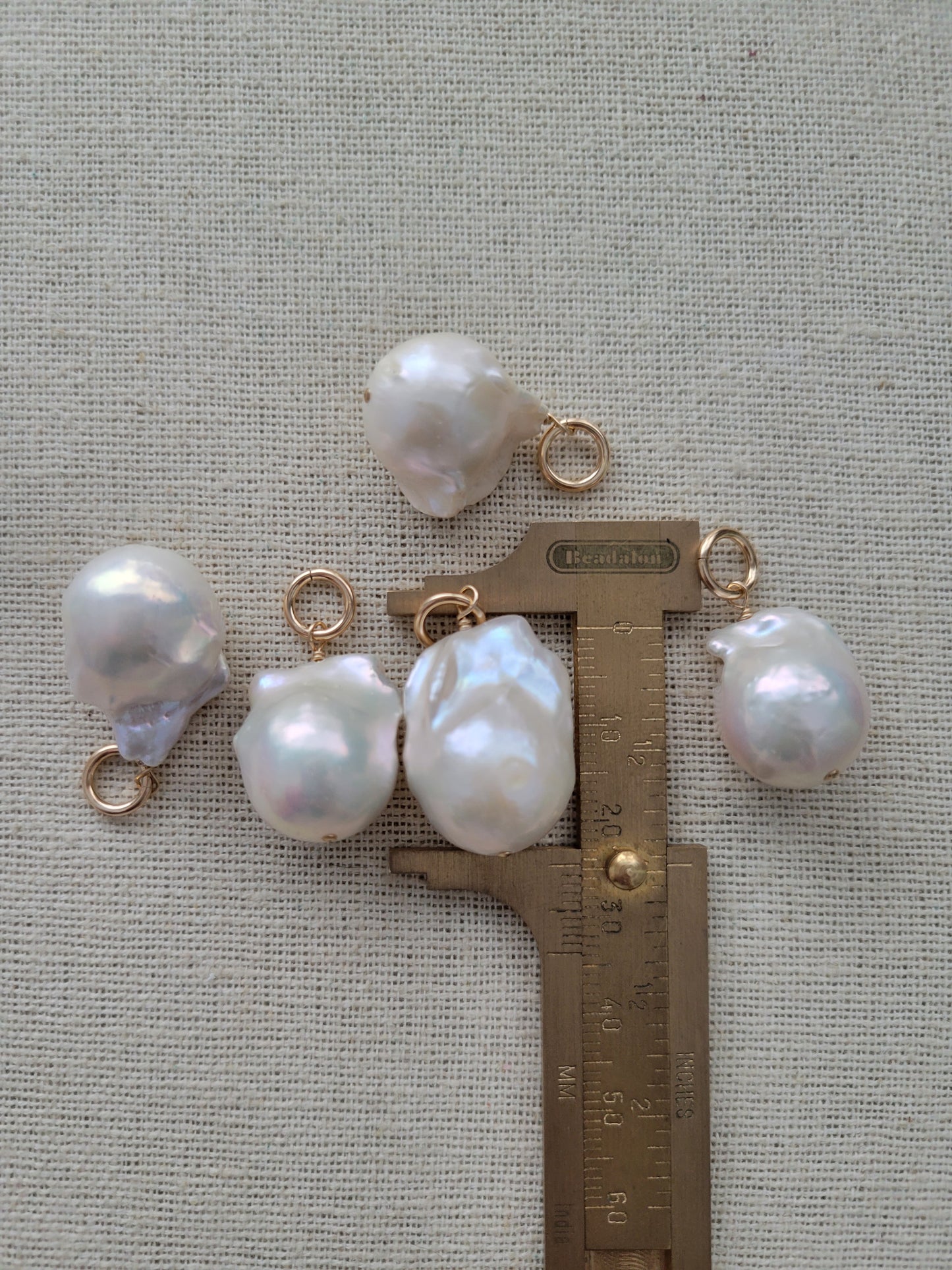 Baroque Fresh Water Pearl Charm // Large