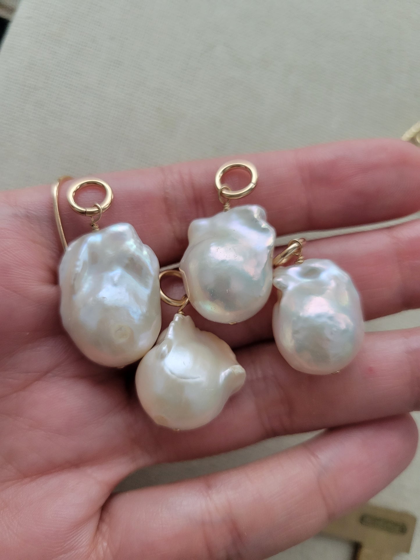 Baroque Fresh Water Pearl Charm // Large