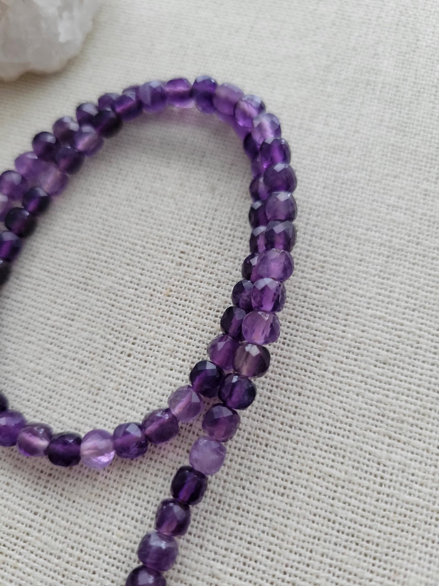 Amethyst Carabiner Necklace // 6mm