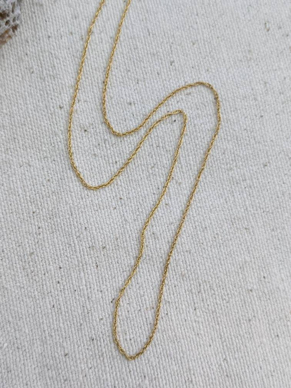 14k Gold Filled Necklace // Rope Chain // 1mm