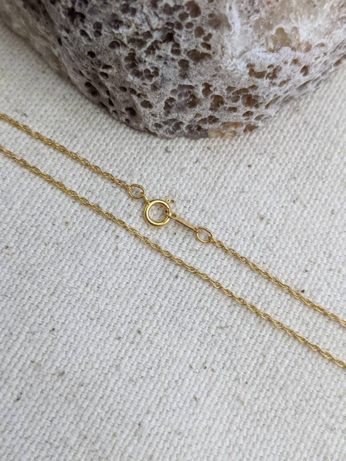 14k Gold Filled Necklace // Rope Chain // 1mm