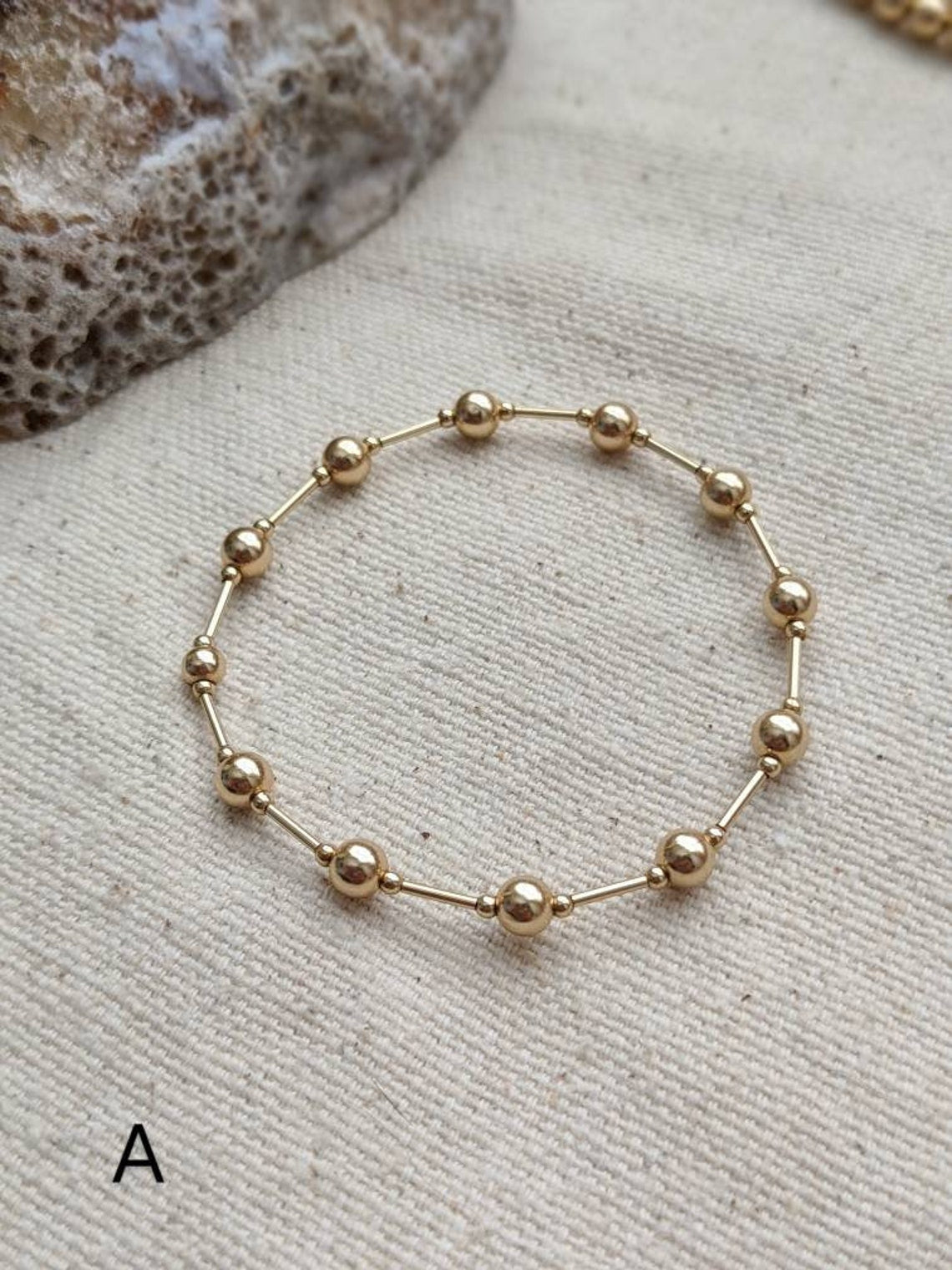 14K Gold Filled Bracelets // Beaded