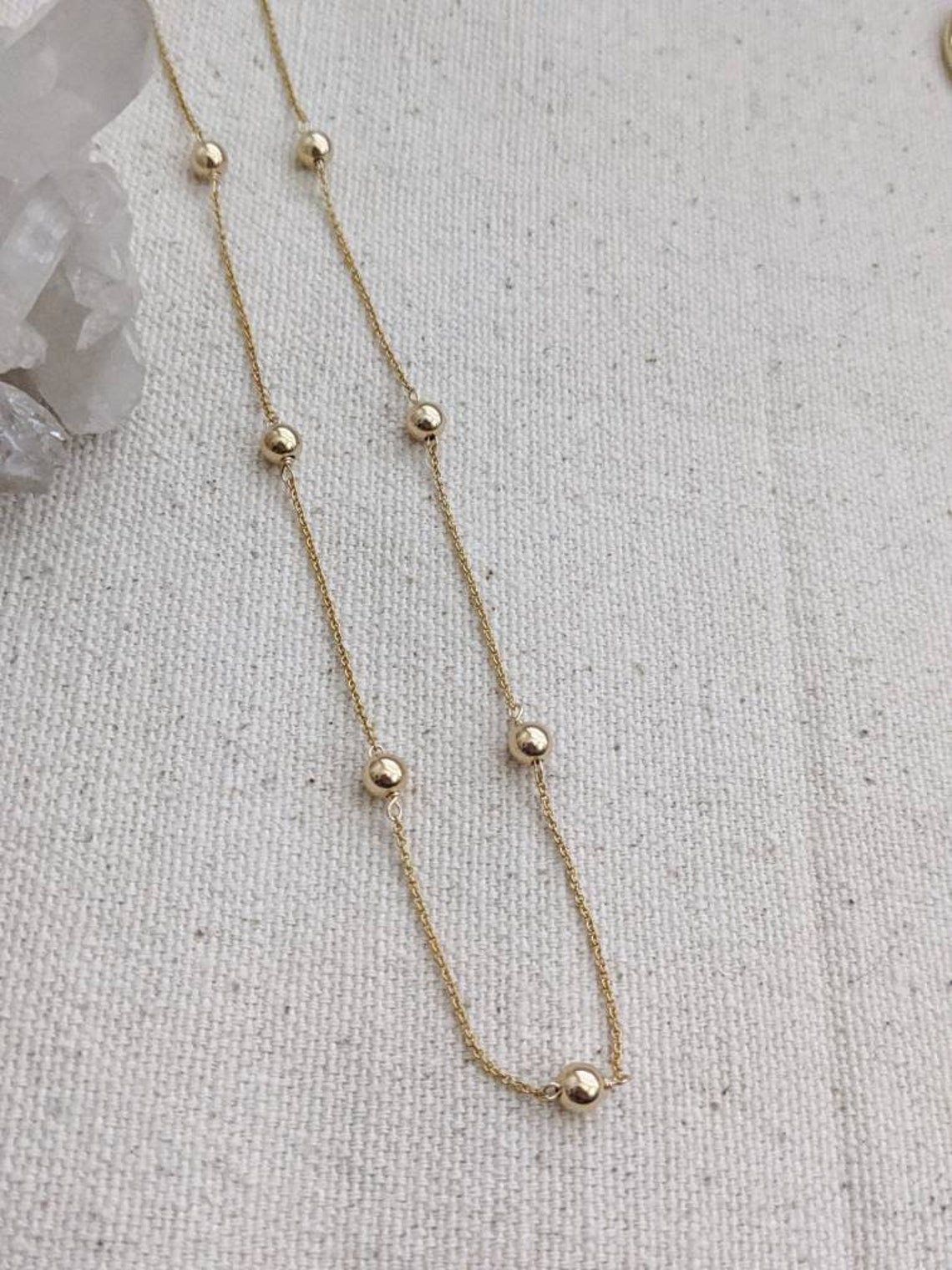 14k Gold Filled Ball Chain Necklace