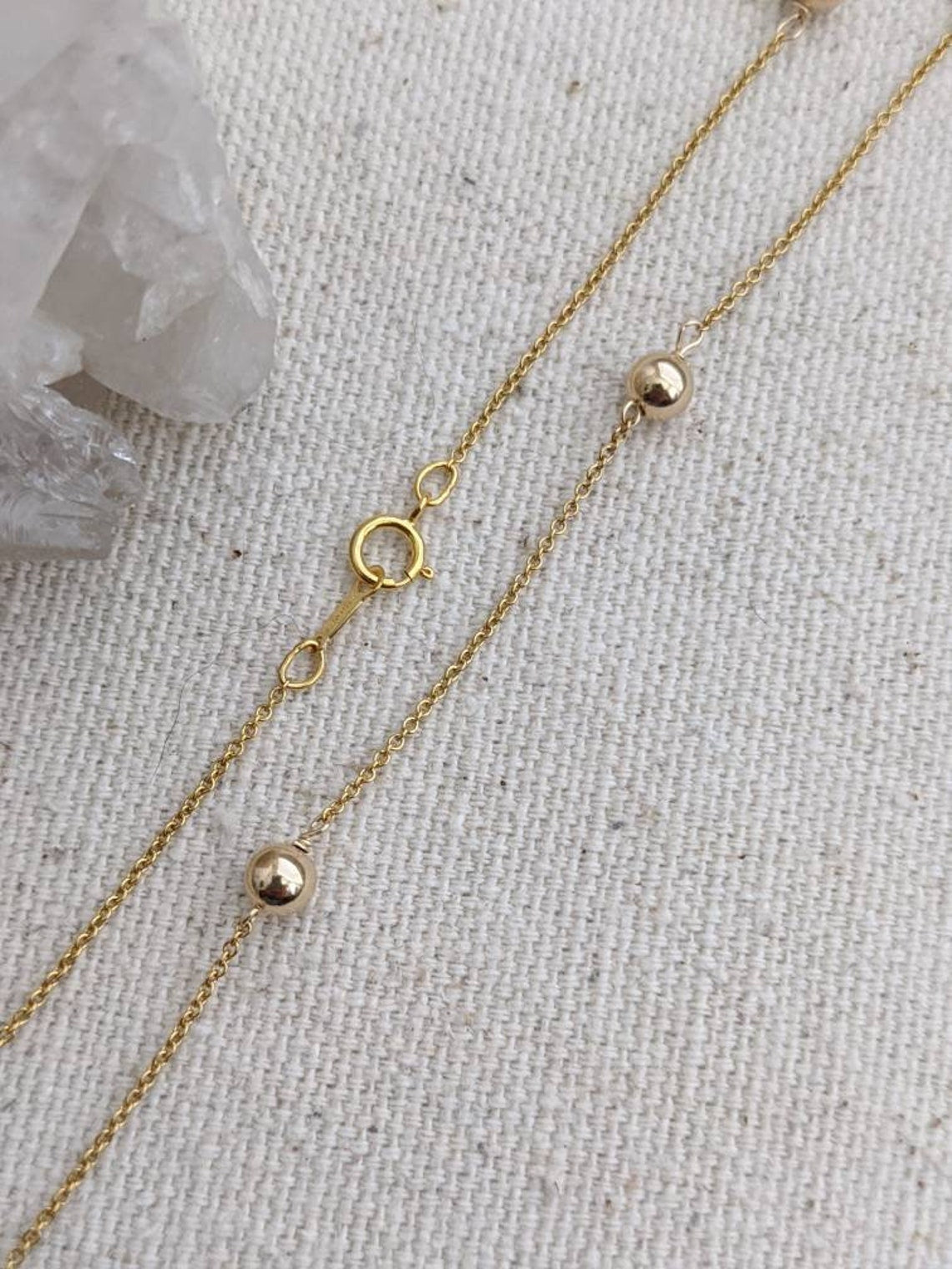 14k Gold Filled Ball Chain Necklace