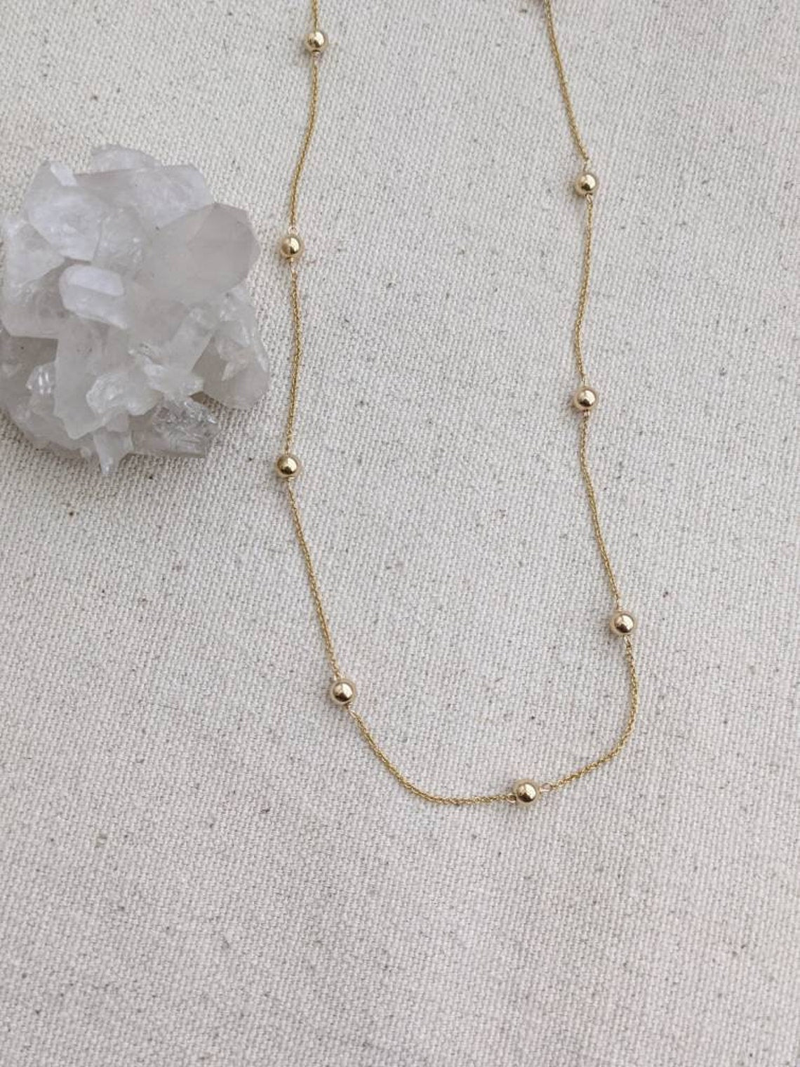 14k Gold Filled Ball Chain Necklace