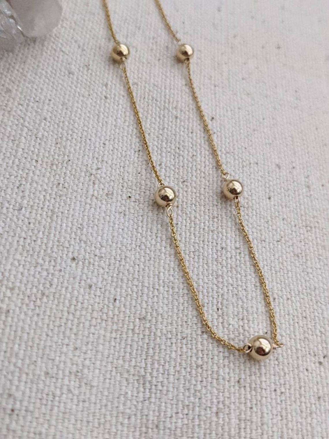 14k Gold Filled Ball Chain Necklace