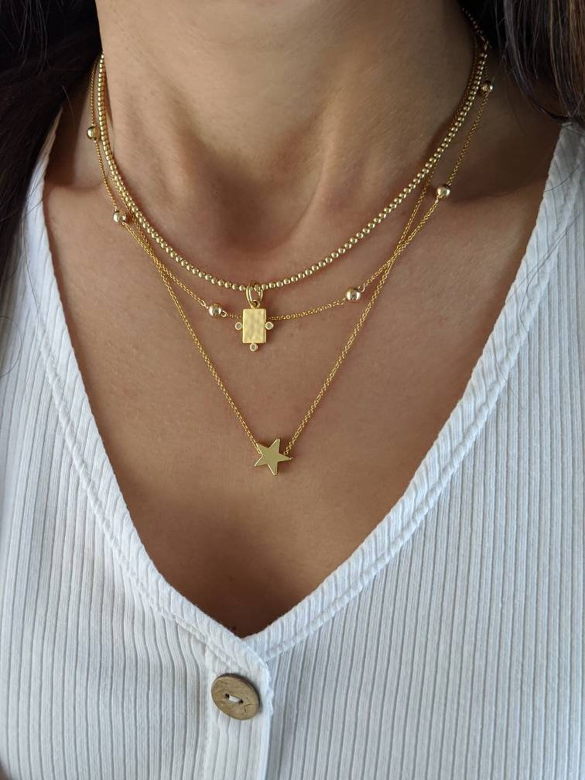 14k Gold Filled Ball Chain Necklace