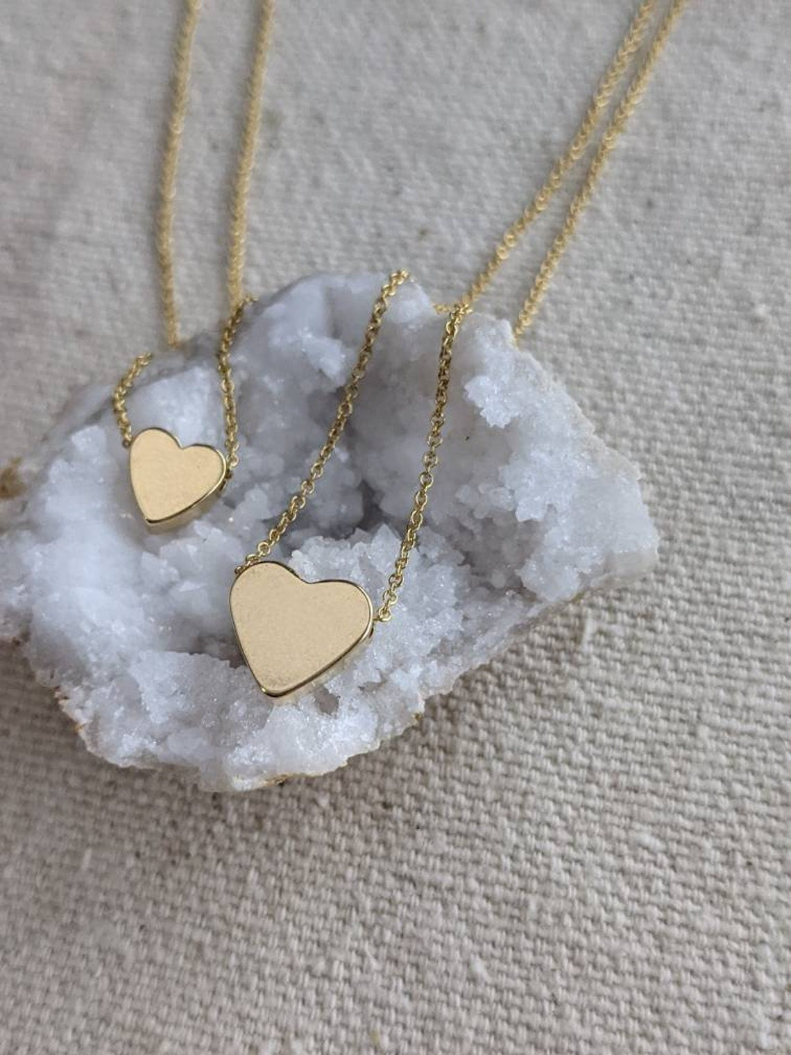 14k Gold Filled Heart Necklace // Charm