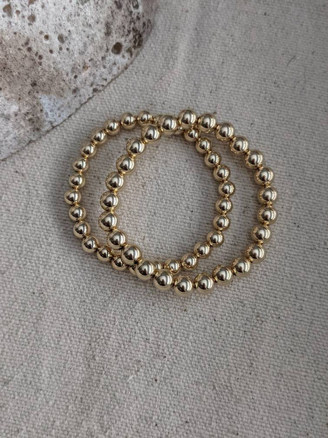 14k Gold Filled Bracelet // 6mm // 7mm