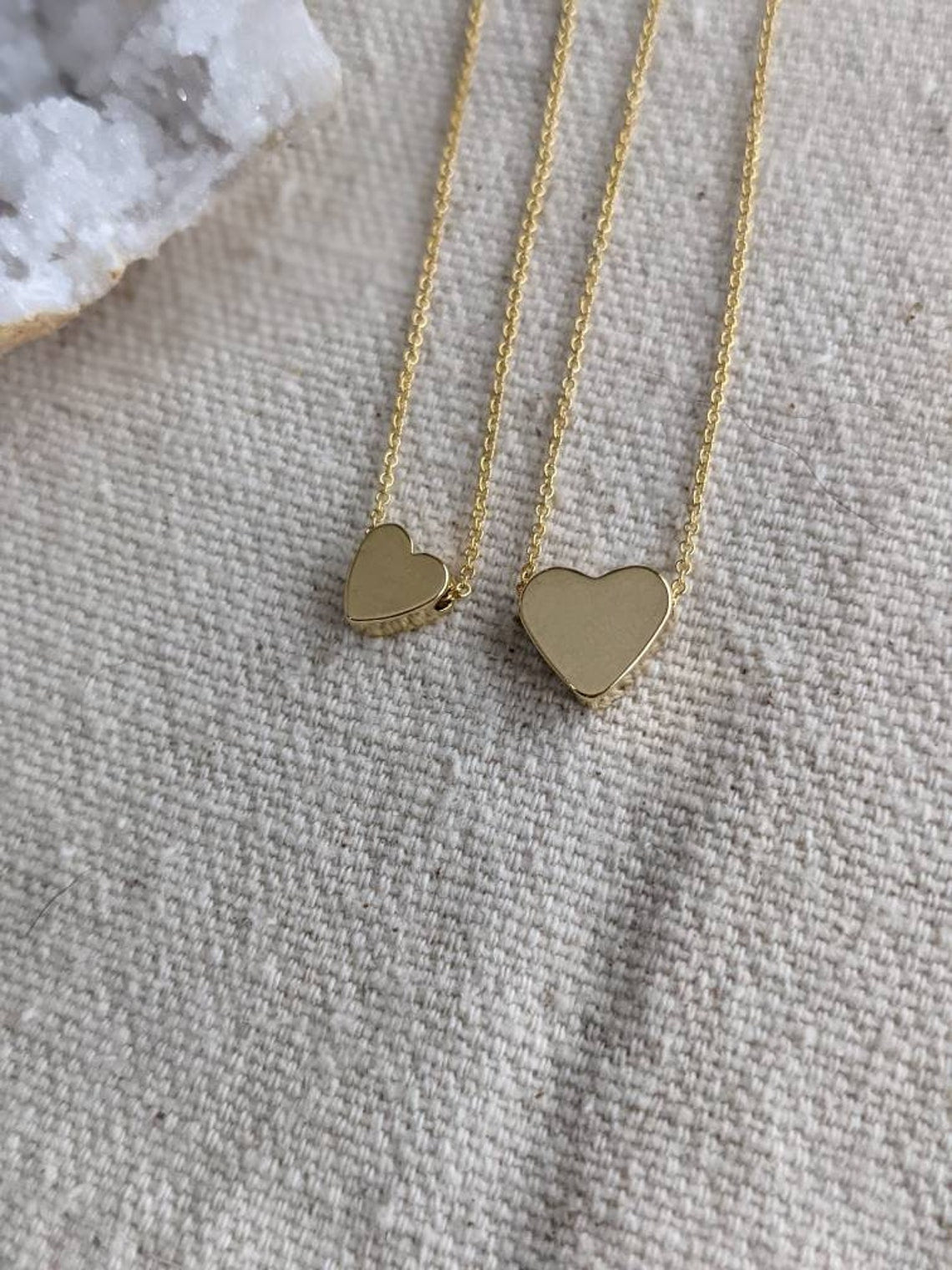 14k Gold Filled Heart Necklace // Charm