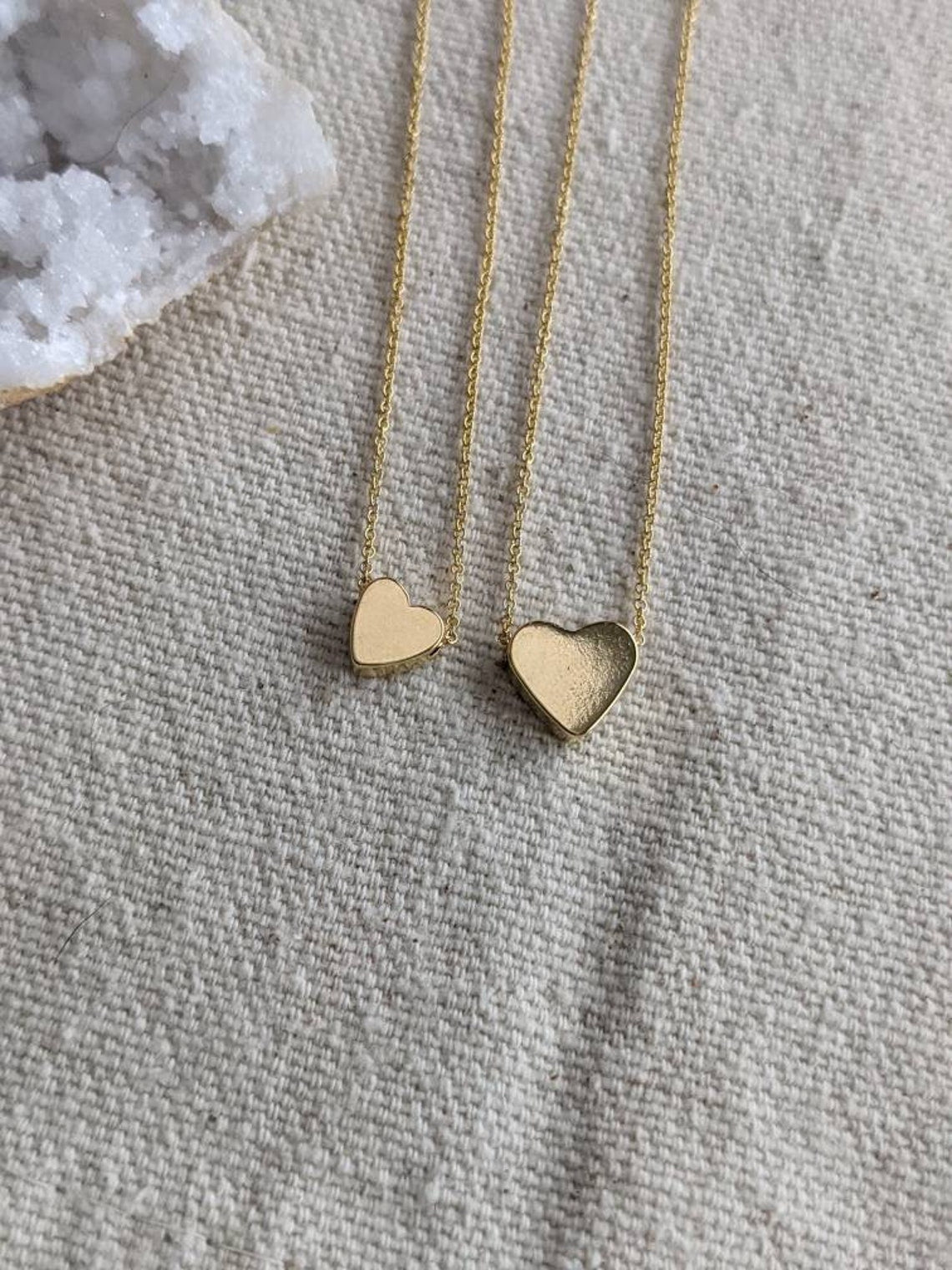 14k Gold Filled Heart Necklace // Charm