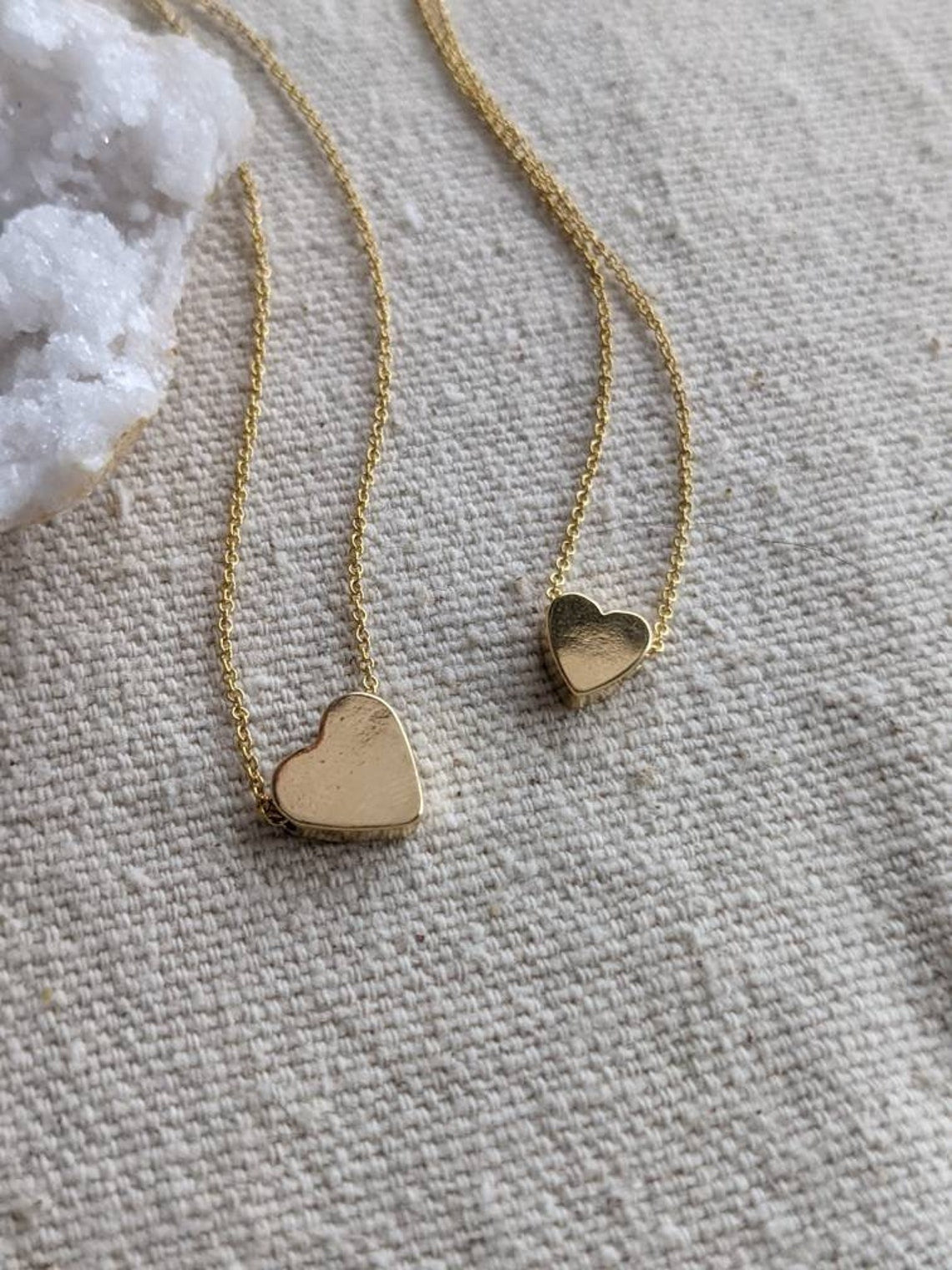 14k Gold Filled Heart Necklace // Charm