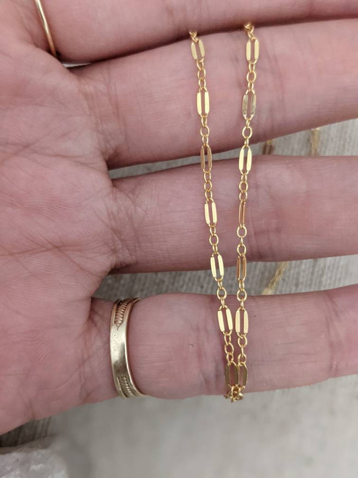 14k Gold Filled Y Necklace