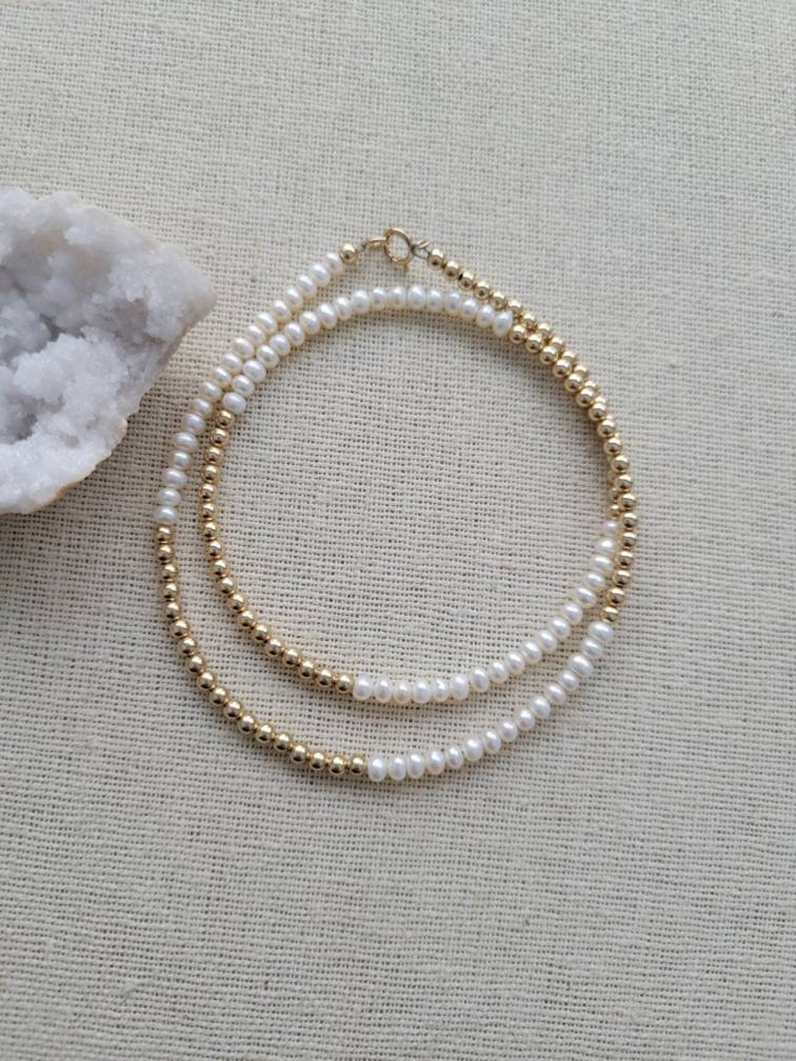 Pearl & 14k Gold Fill Necklace