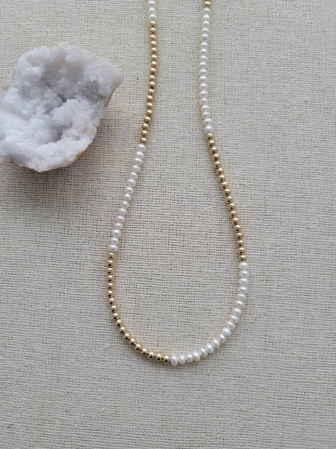 Pearl & 14k Gold Fill Necklace