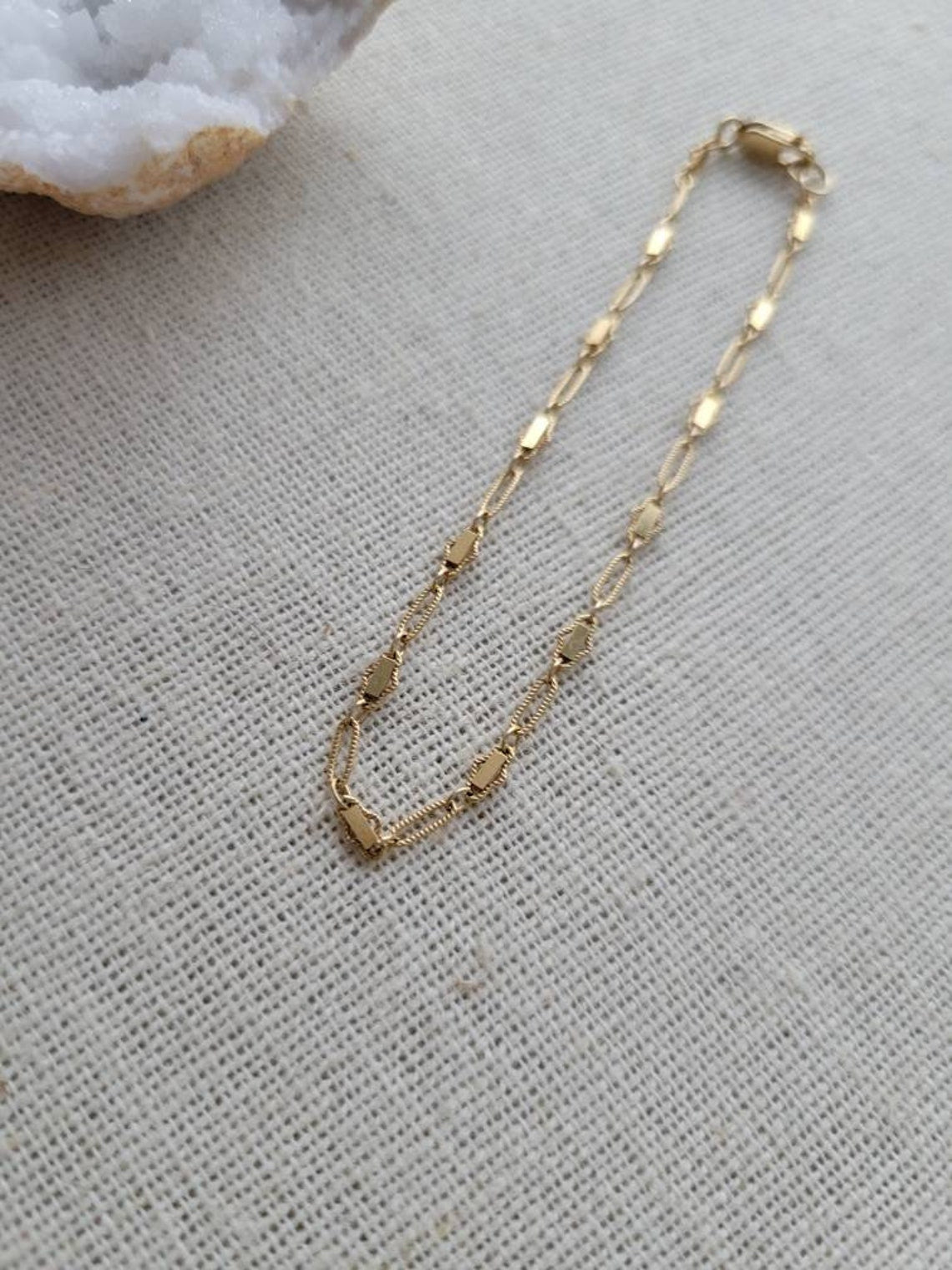 Chain Pattern 14k Gold Filled Bracelet